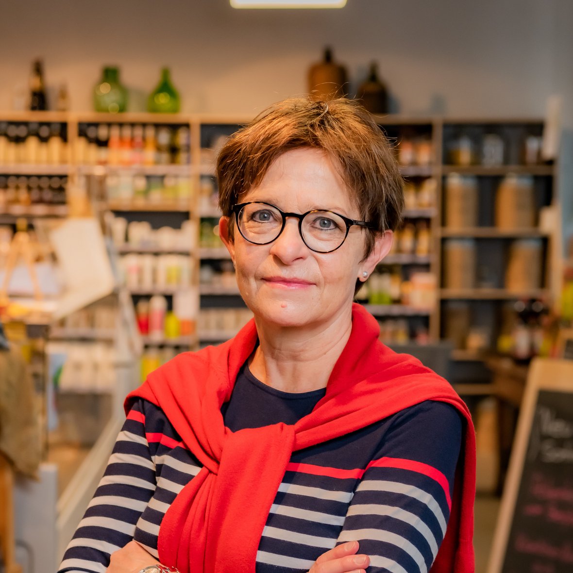 Portrait Brigitte Luetscher Dorfladen Frauenkappelen